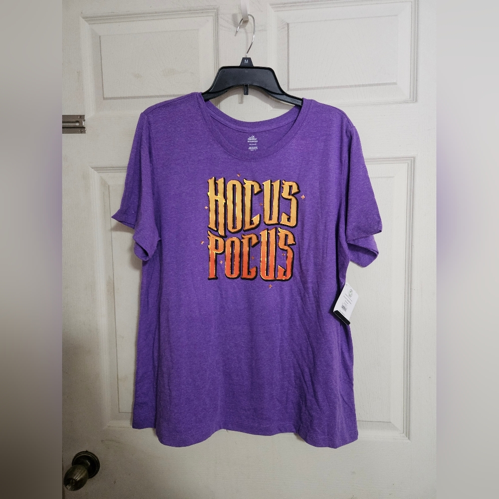 WAY TO CELEBRATE PURPLE HALLOWEEN HOCUS POCUS TEE: NEW WITH TAGS: SIZE XL
